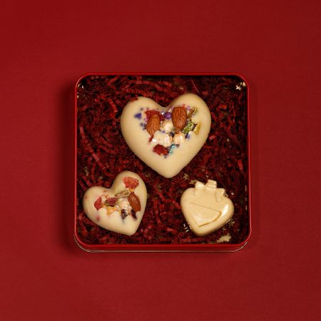 White Chocolate Mix Metal Çikolata Kutusu 250gr