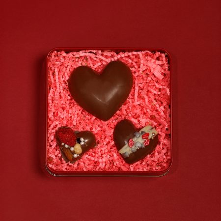 Milky Mix Hearts Metal Çikolata Kutusu 250gr